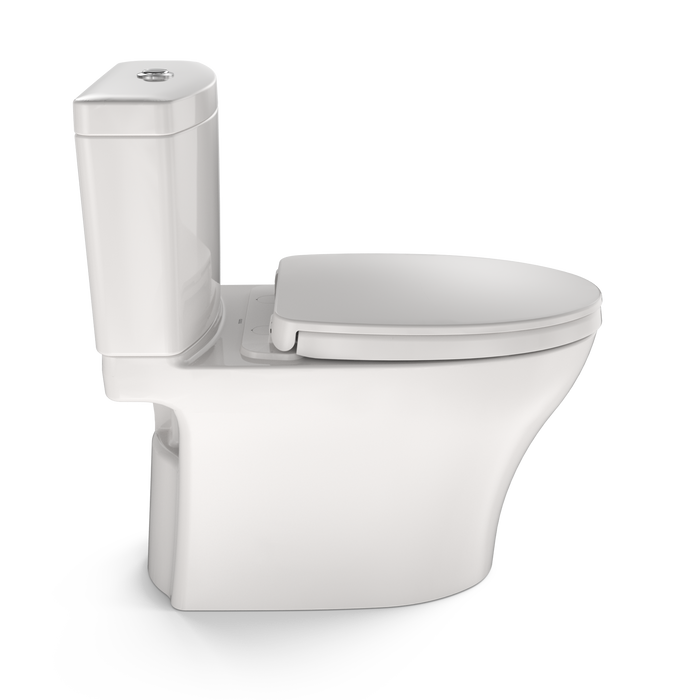 TOTO¨ Aquia IV Two-Piece Elongated Dual Flush 1.28 and 0.9 GPF Universal Height Toilet with CEFIONTECT, WASHLET+ Ready, Colonial White - MS446124CEMFGN#11