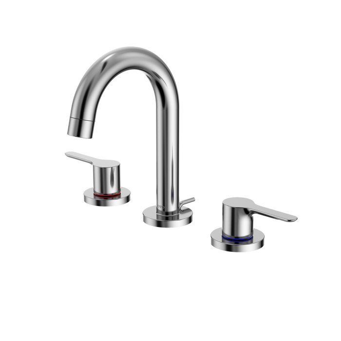 TOTO LB Series Two Handle Widespread 1.2 GPM Bathroom Sink Faucet with Drain Assembly, Polished Chrome - TLS01201U#CP