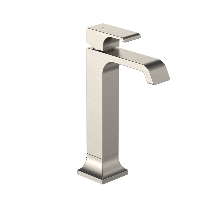 TOTO GC 1.2 GPM Single Handle Vessel Bathroom Sink Faucet with COMFORT GLIDE Technology, Brushed Nickel