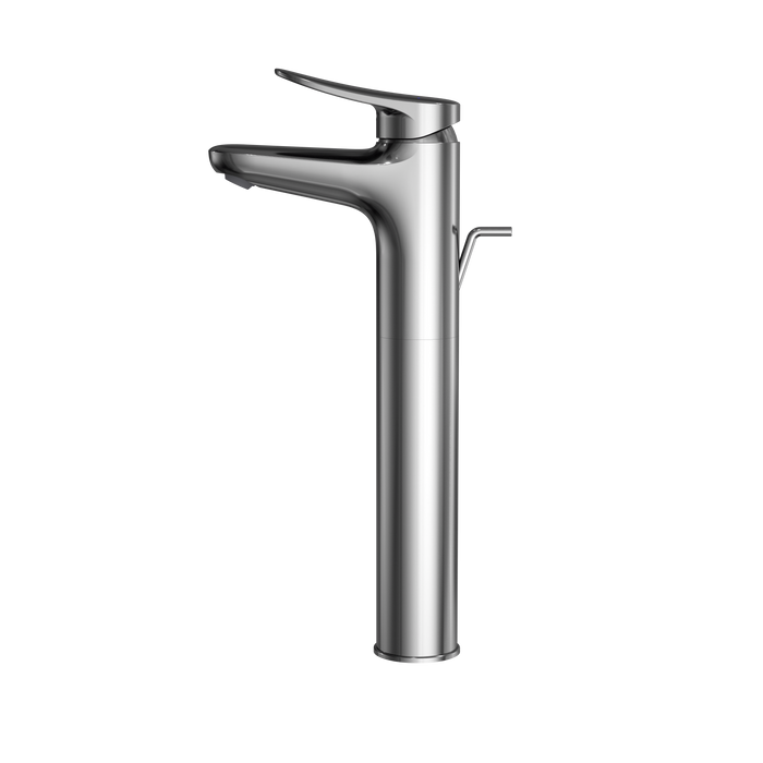 TOTO LF Series 1.2 GPM Single Handle Bathroom Faucet for Vessel Sink with Drain Assembly, Polished Chrome - TLS04306U#CP
