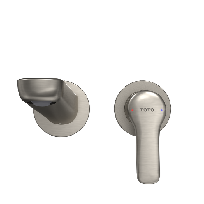TOTO GS 1.2 GPM Wall-Mount Single-Handle Bathroom Faucet with COMFORT GLIDE Technology, Brushed Nickel