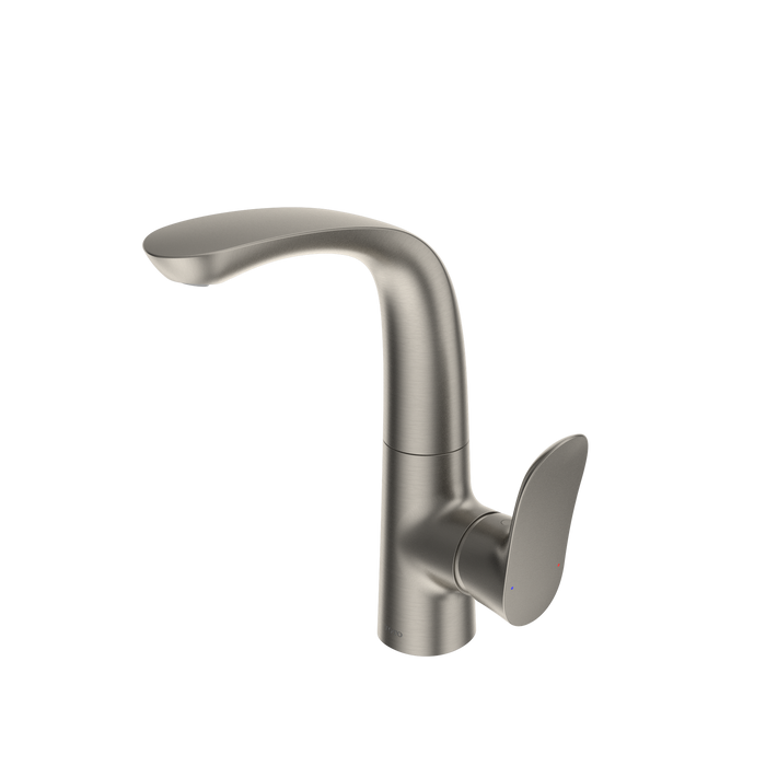 TOTO GO 1.2 GPM Single Side-Handle Bathroom Sink Faucet with COMFORT GLIDE Technology and Drain Assembly, Brushed Nickel