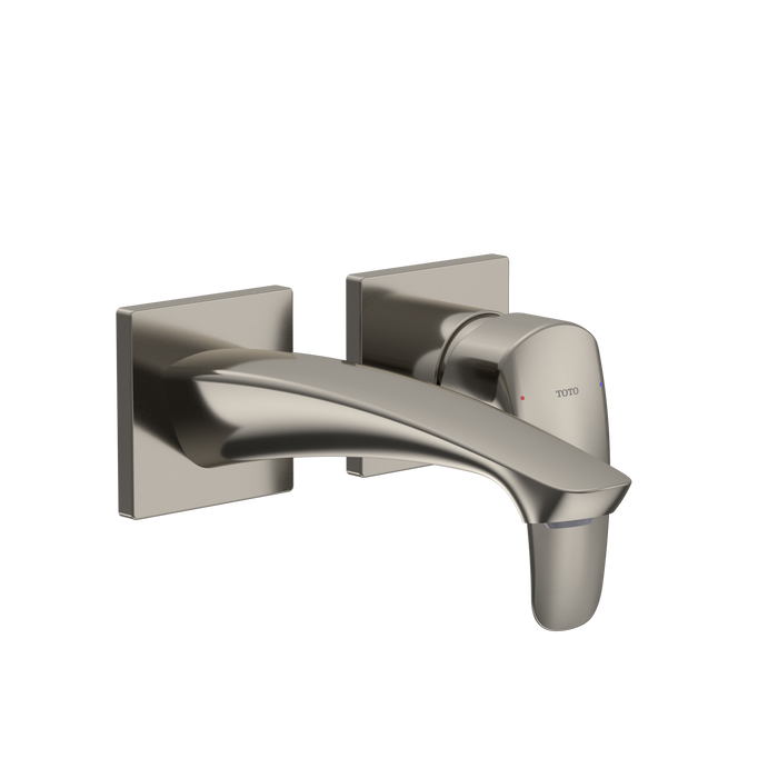 TOTO GM 1.2 GPM Wall-Mount Single-Handle Bathroom Faucet with COMFORT GLIDE Technology, Polished Nickel