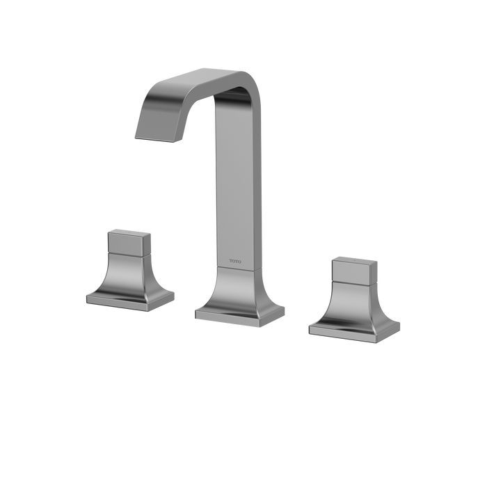 TOTO GC 1.2 GPM Two Handle Widespread Bathroom Sink Faucet, Polished Chrome