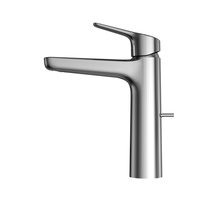 TOTO GS Series 1.2 GPM Single Handle Bathroom Faucet for Semi-Vessel Sink with COMFORT GLIDE Technology and Drain Assembly, Polished Chrome