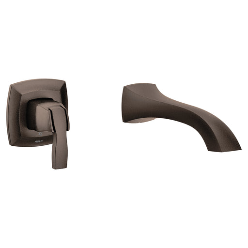 Voss Oil rubbed bronze one-handle non diverter wallmount tub filler