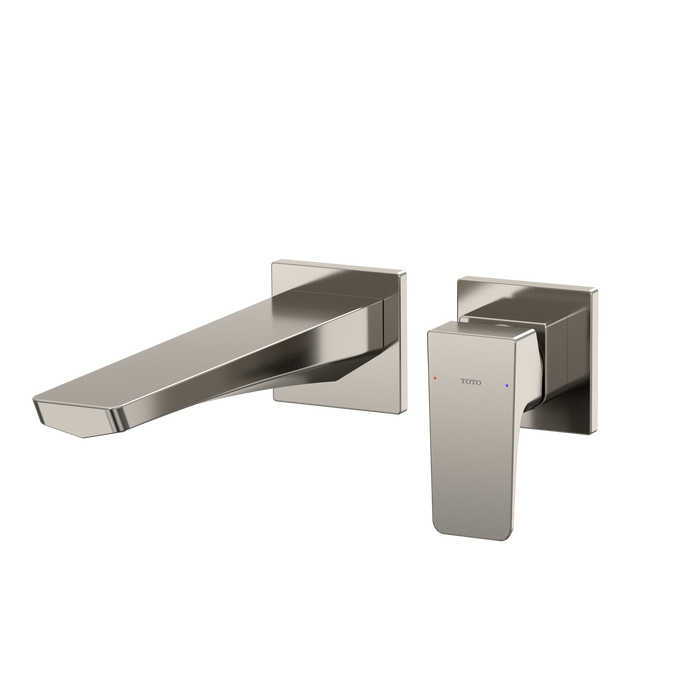 TOTO GE 1.2 GPM Wall-Mount Single-Handle Long Bathroom Faucet with COMFORT GLIDE Technology, Polished Nickel