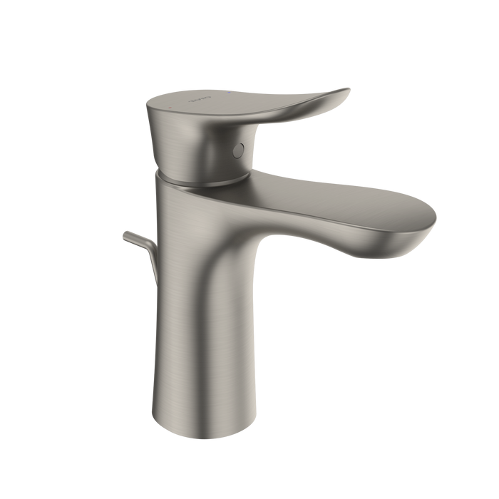 TOTO GO Series 1.2 GPM Single Handle Bathroom Sink Faucet with COMFORT GLIDE Technology and Drain Assembly, Brushed Nickel