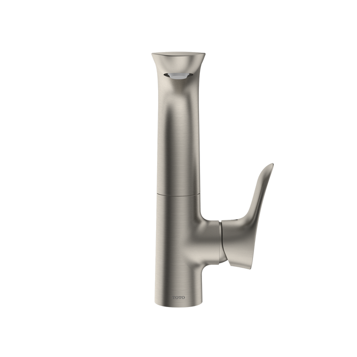 TOTO GO 1.2 GPM Single Side-Handle Bathroom Sink Faucet with COMFORT GLIDE Technology and Drain Assembly, Brushed Nickel