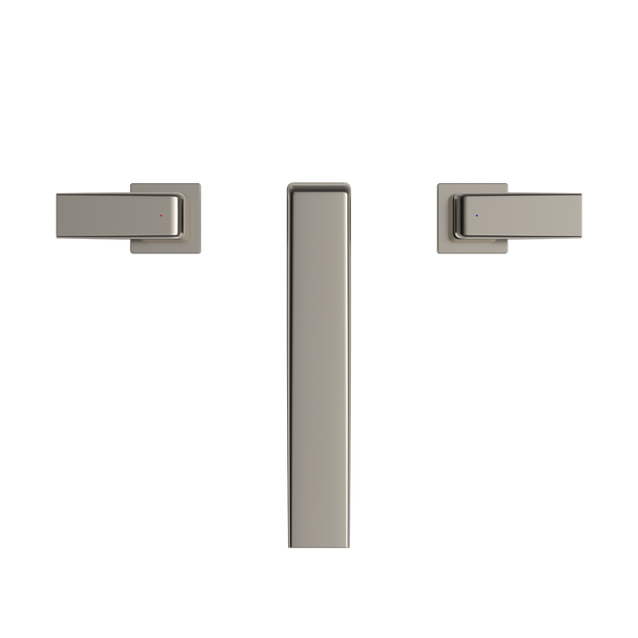 TOTO GB Series 1.2 GPM Two Handle Widespread Bathroom Sink Faucet with Drain Assembly, Polished Nickel - TLG10201U#PN