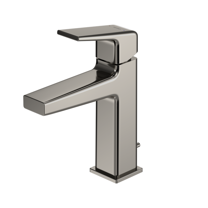 TOTO GB Series 1.2 GPM Single Handle Bathroom Sink Faucet with COMFORT GLIDE Technology and Drain Assembly, Polished Nickel - TLG10301U#PN