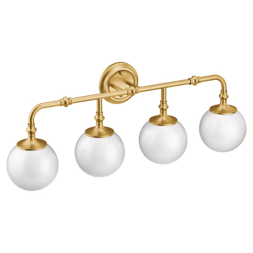 Colinet Brushed gold four globe bath light
