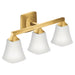 Voss Brushed gold Bath Light