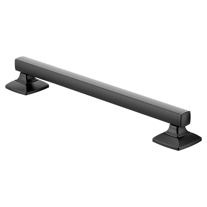 Voss Matte black 18" designer grab bar