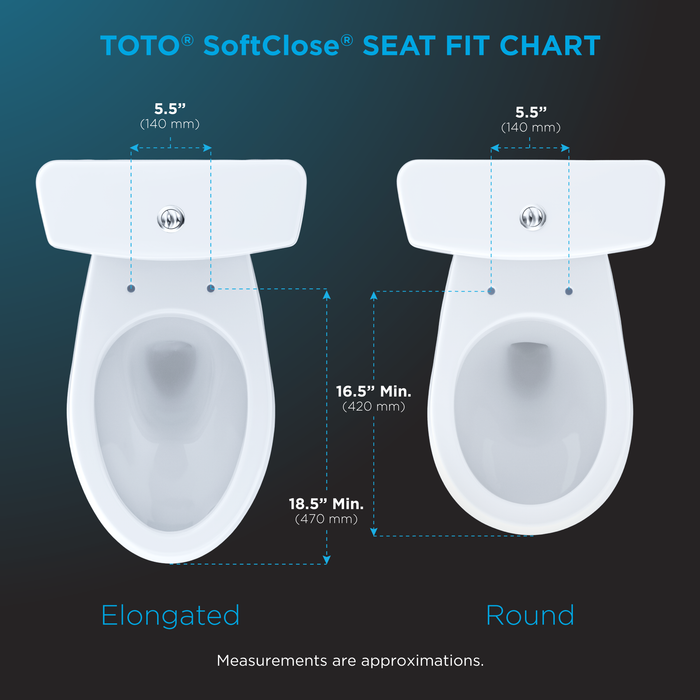 TOTO SoftClose Slow Close Elongated Toilet Seat and Lid, Ebony - SS124#51
