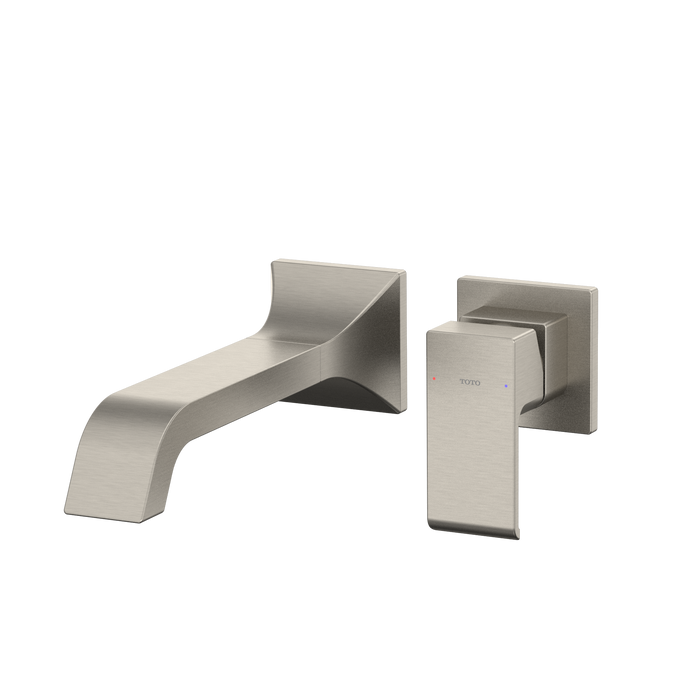 TOTO GC 1.2 GPM Wall-Mount Single-Handle Long Bathroom Faucet with COMFORT GLIDE Technology, Brushed Nickel