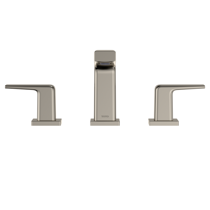 TOTO GB Series 1.2 GPM Two Handle Widespread Bathroom Sink Faucet with Drain Assembly, Polished Nickel - TLG10201U#PN