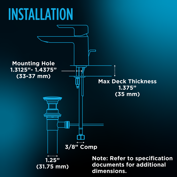 TOTO GO 1.2 GPM Single Side-Handle Bathroom Sink Faucet with COMFORT GLIDE Technology and Drain Assembly, Brushed Nickel