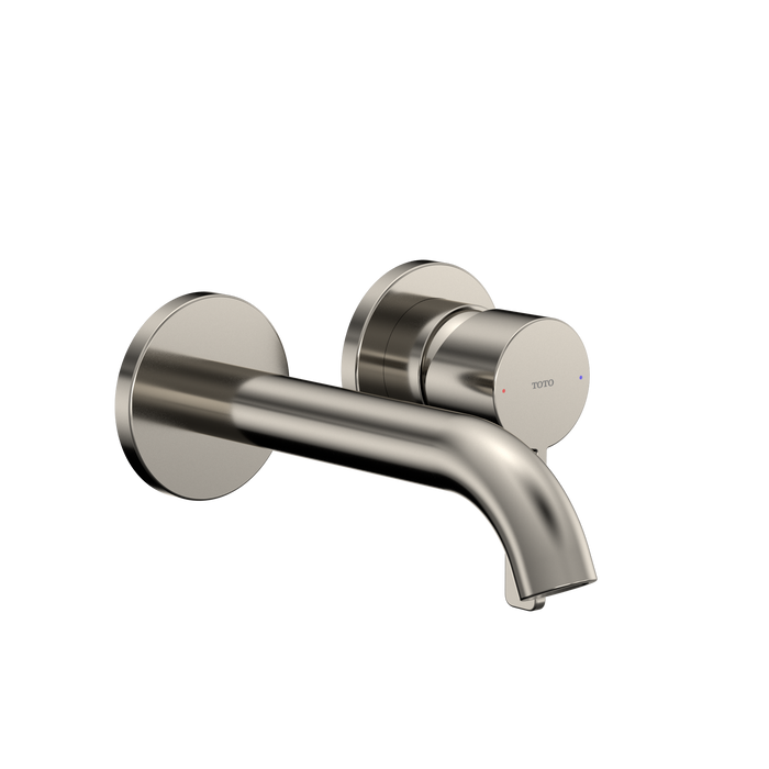 TOTO GF 1.2 GPM Wall-Mount Single-Handle Bathroom Faucet with COMFORT GLIDE Technology, Polished Nickel - TLG11307U#PN