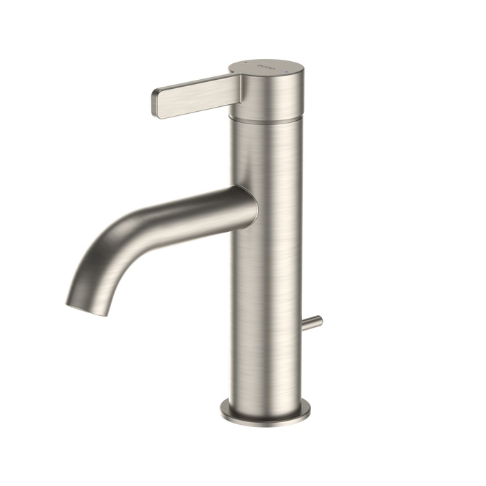 TOTO GF Series 1.2 GPM Single Handle Bathroom Sink Faucet with COMFORT GLIDE Technology and Drain Assembly, Brushed Nickel - TLG11301U#BN