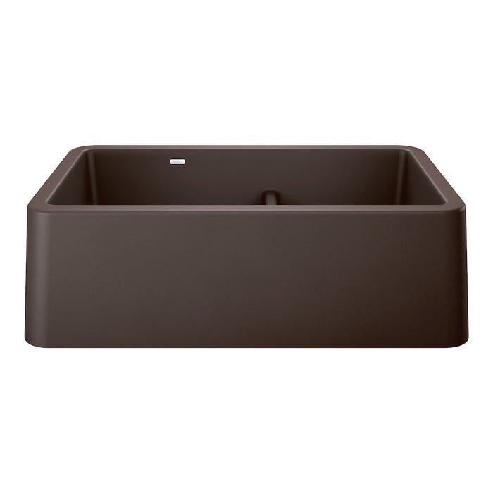 Ikon 33" Apron Double Bowl Farmhouse Sink with Low Divide