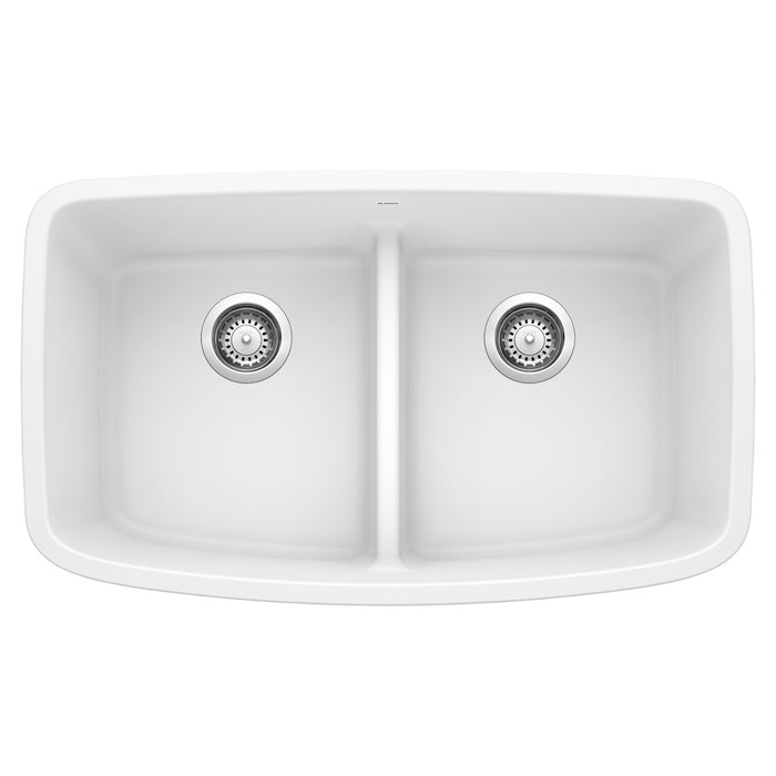 Valea Equal Double Bowl Kitchen Sink with Low Divide