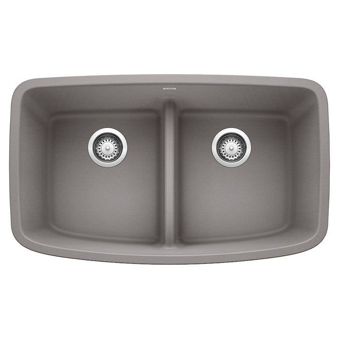 Valea Equal Double Bowl Kitchen Sink with Low Divide