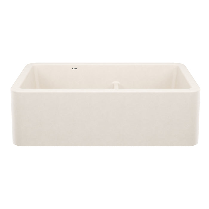 Ikon 33" Apron Double Bowl Farmhouse Sink with Low Divide