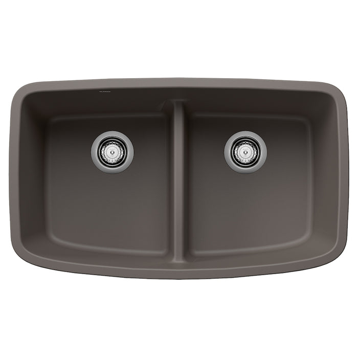 Valea Equal Double Bowl Kitchen Sink with Low Divide