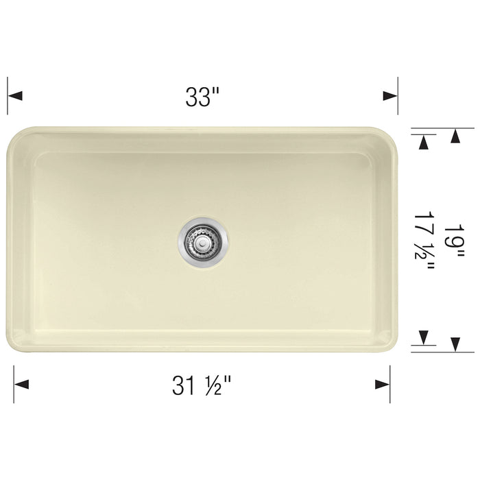 Cerana 33" Apron Single Bowl Farmhouse Sink